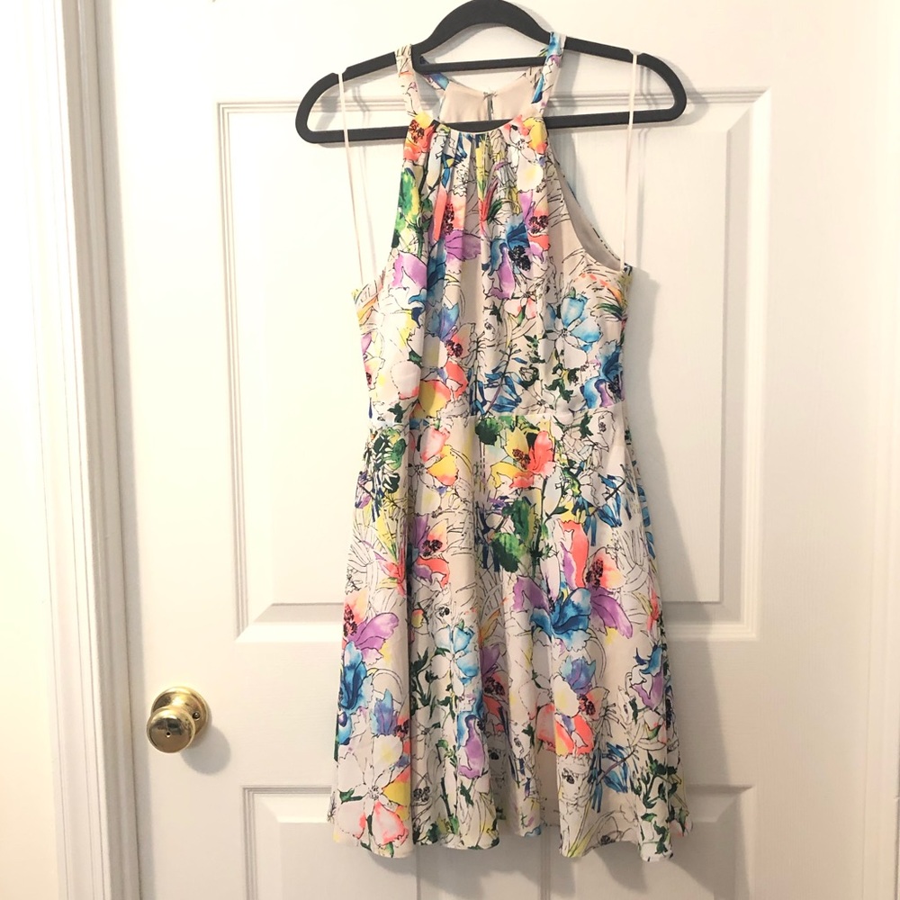 Express Skater Style Floral Dress